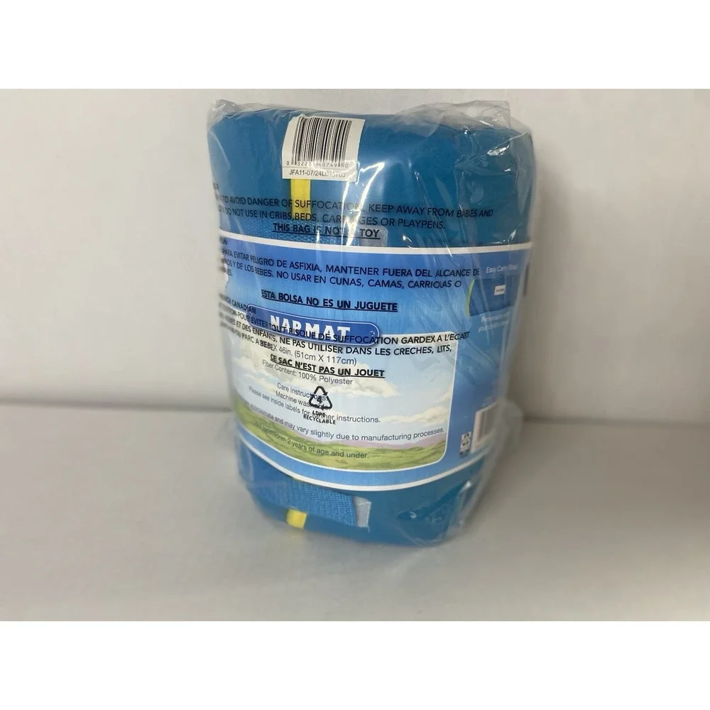 Thomas & Friends Race‎ with Thomas Kids Nap Mat Blue 46x20 w Pillow - Picture 8 of 15